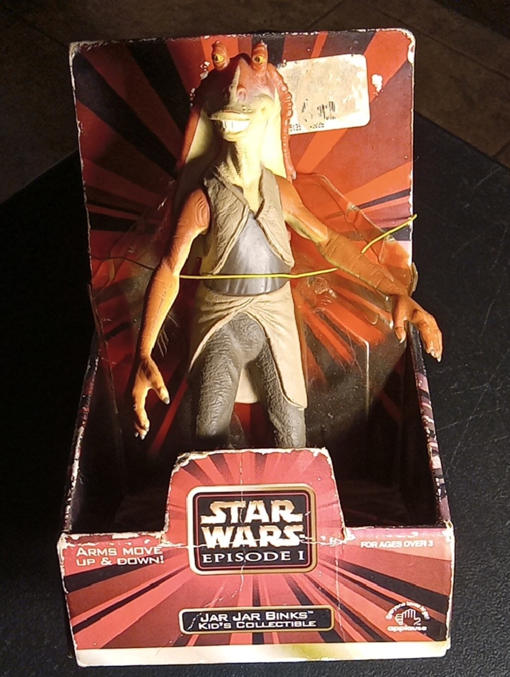 Vintage 1999 Applause Star Wars Episode 1 Jar Jar Binks 7in Action Figure